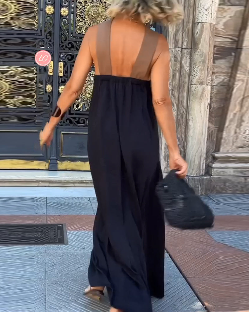 SIENNA | Abito Elegante con Schiena Scoperta e Collo Incrociato alla Moda