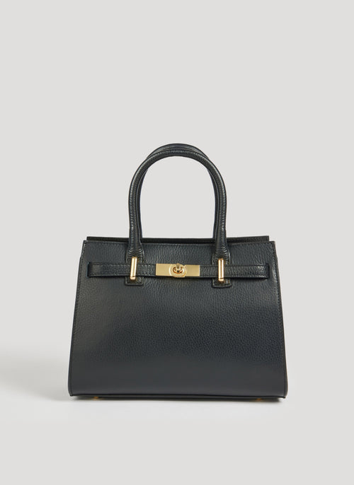 Borsa Grace in pelle Togo Nera